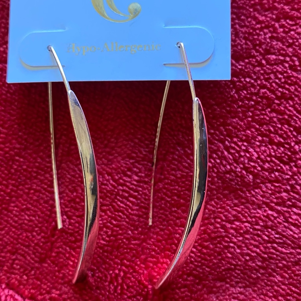 Sleek Gold toned earrings New